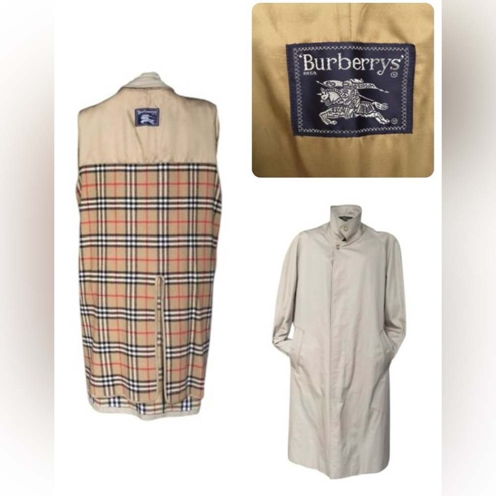 COPY - COPY - Burberry Men's Trench Long Coat  Size: 40 Regular Vintage